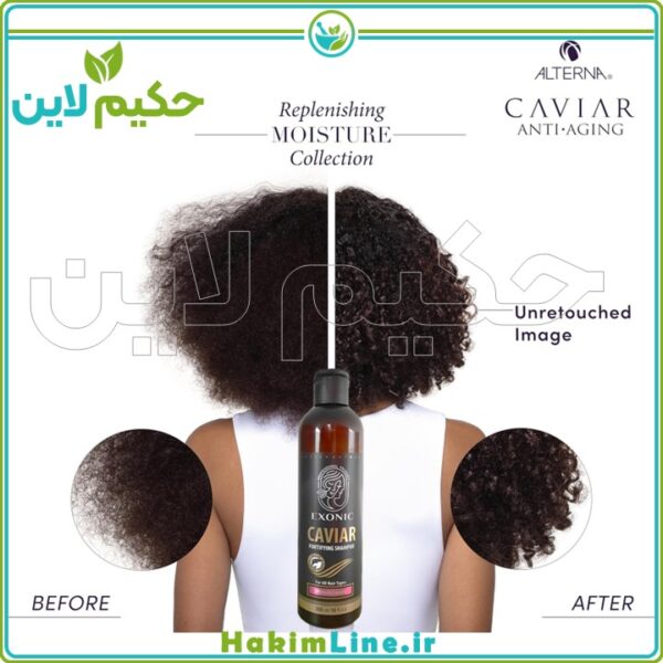 شامپو خاویار اصل | ضد ریزش، تقویت‌کننده و درخشان‌کننده مو | خرید از نمایندگی رسمی حکیم لاین