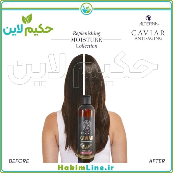 شامپو خاویار اصل | ضد ریزش، تقویت‌کننده و درخشان‌کننده مو | خرید از نمایندگی رسمی حکیم لاین
